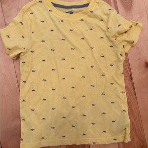 Old Navy Yellow Tee with Sunglasses Pattern